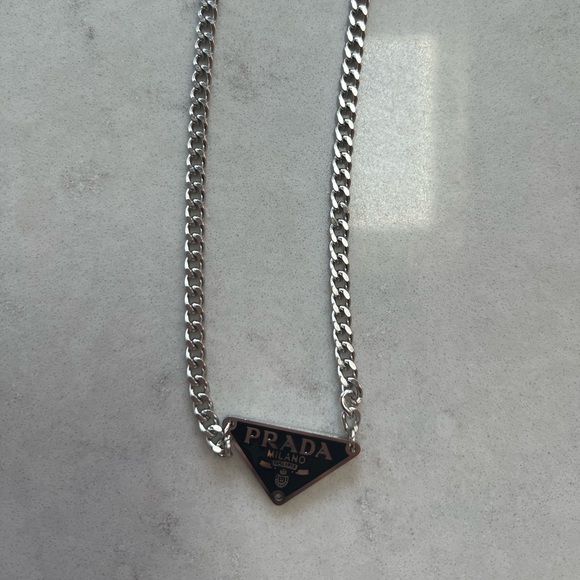 Black Chain Repurposed Necklace - Picture 1 of 1